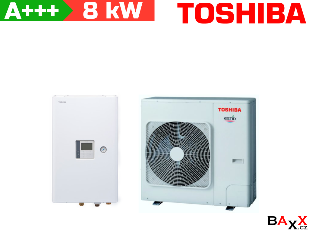 Toshiba Estia R32 HWT-801HW-E + HWT-1101XWHT6W-E